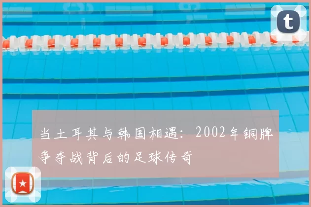 当土耳其与韩国相遇：2002年铜牌争夺战背后的足球传奇